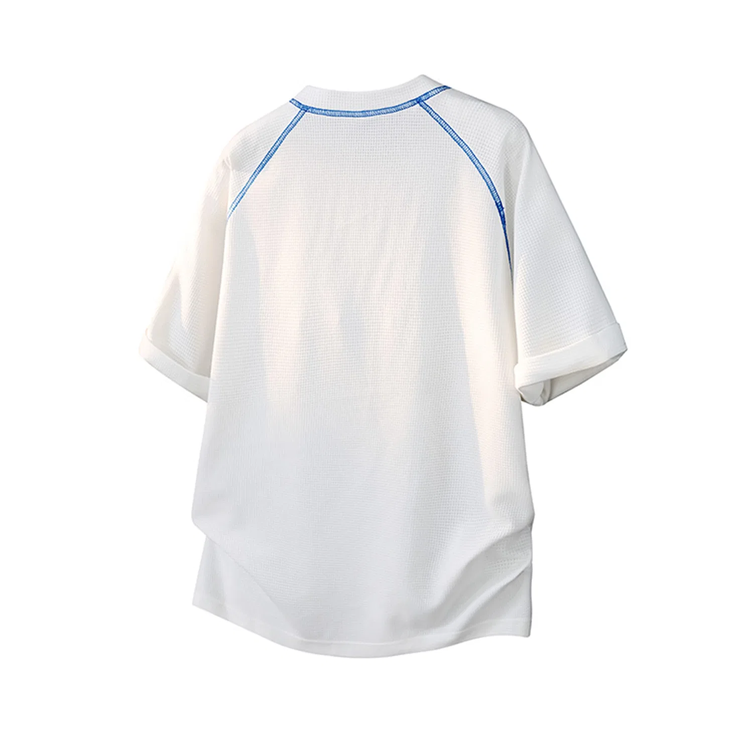 Детская футболка с воротником-стойкой, белая, Henry Collar Thin Straight Fit, WARRIOR — фото 3