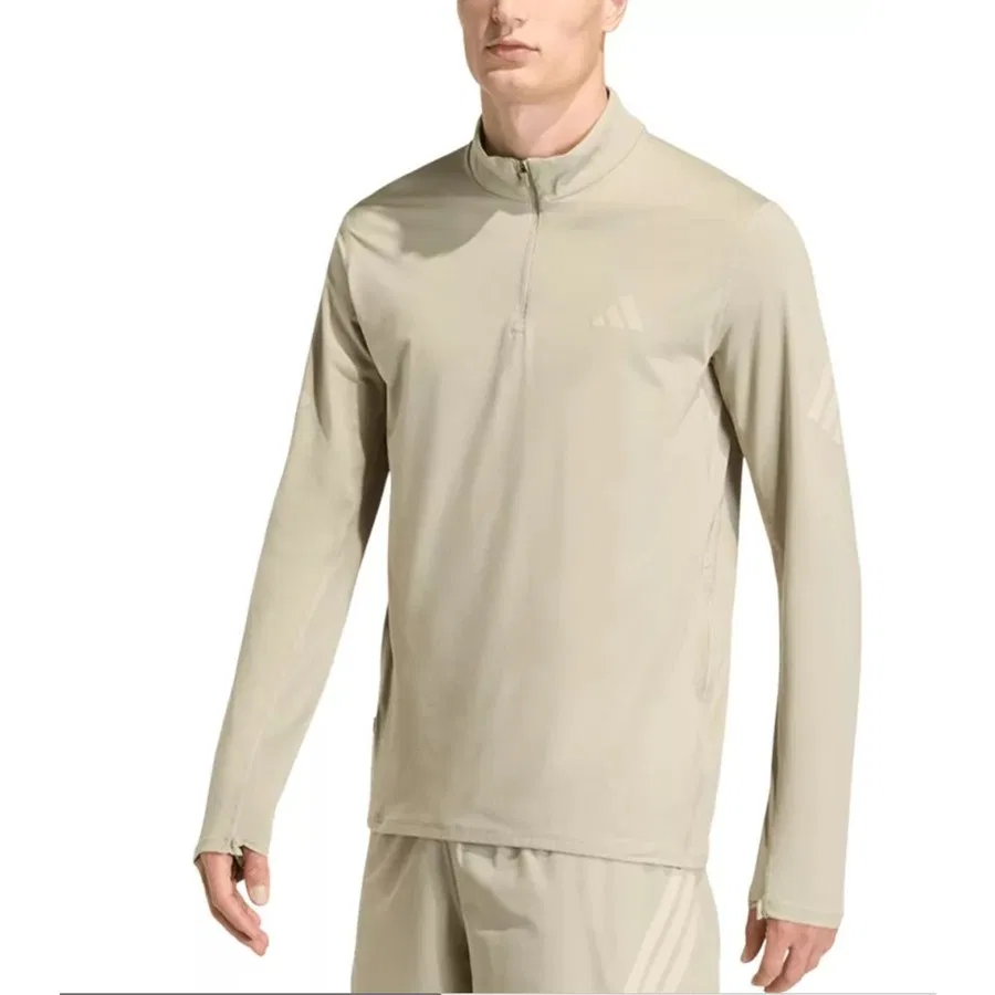 Свитшот с полузамком adidas Adi365 Iconic 1/2, Коричневый