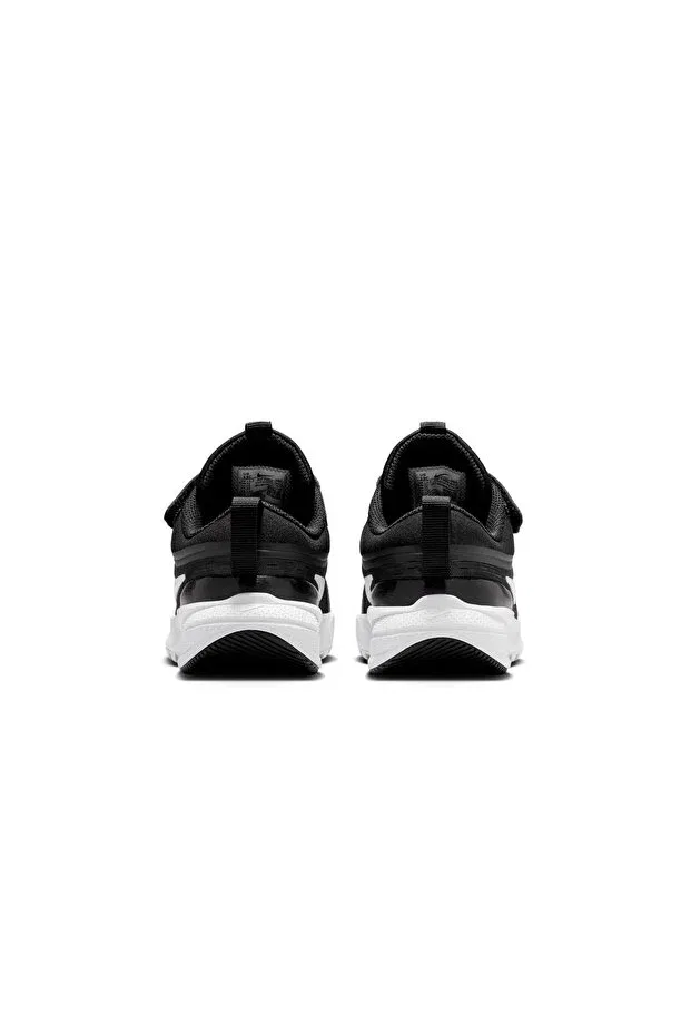 Детские кроссовки для девочек на шнуровке Star runner 5 Nike, Black-And-White/Color — фото 4