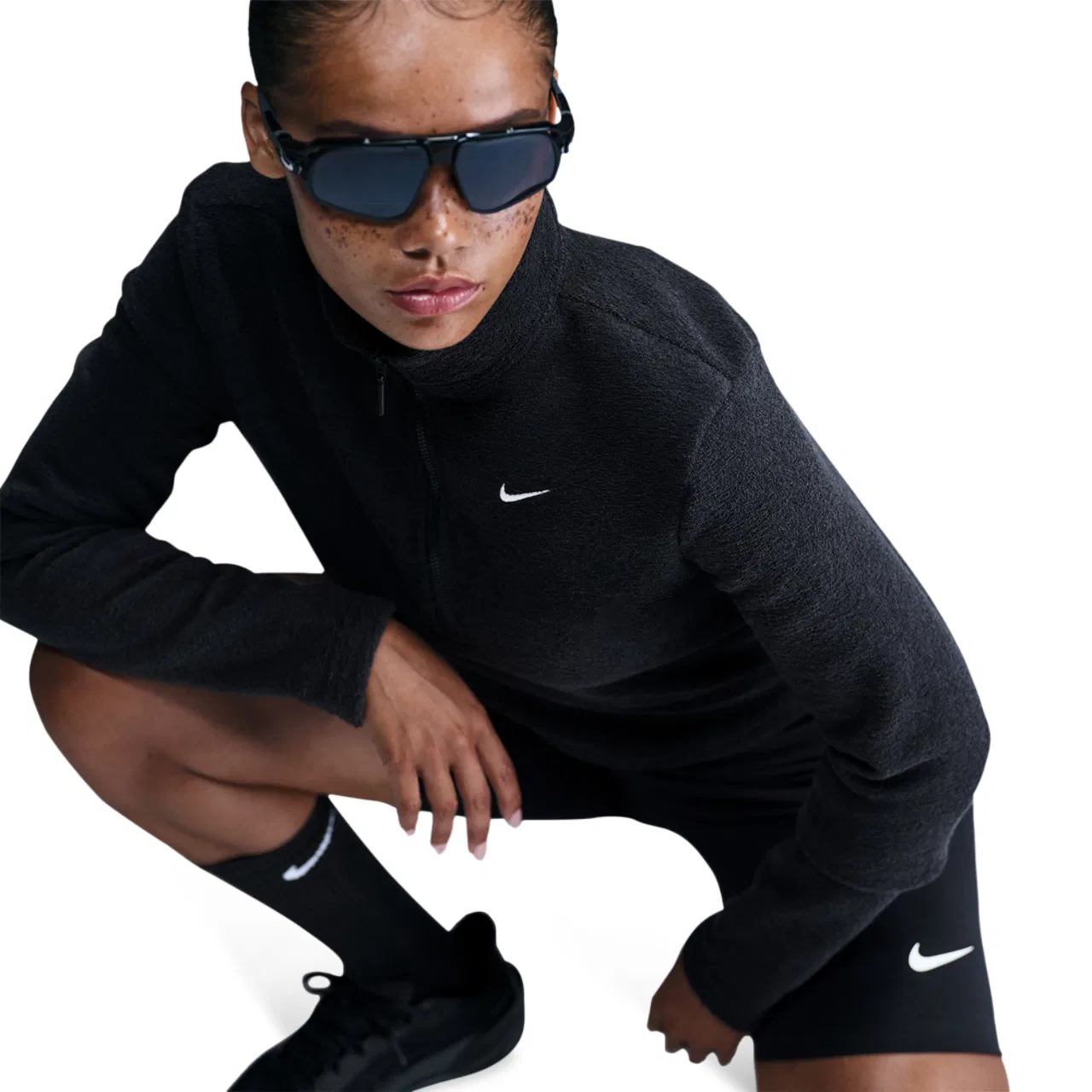 Женская футболка с длинным рукавом Phoenix Plush Nike, черный