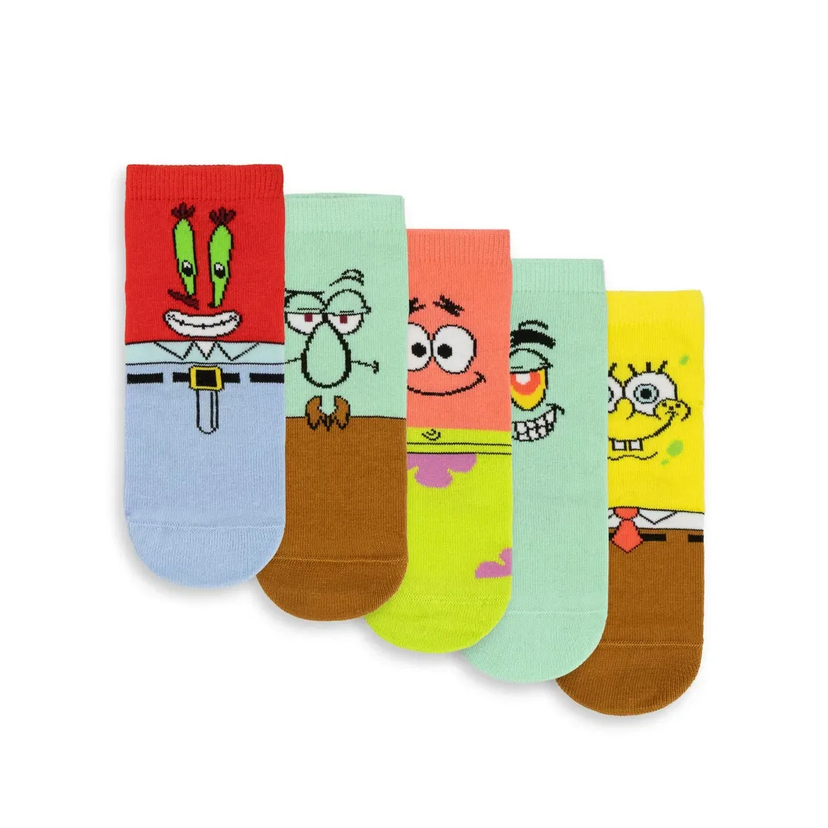 Носки детские с принтом Multi-Character Spongebob Squarepants, Multi — фото 3
