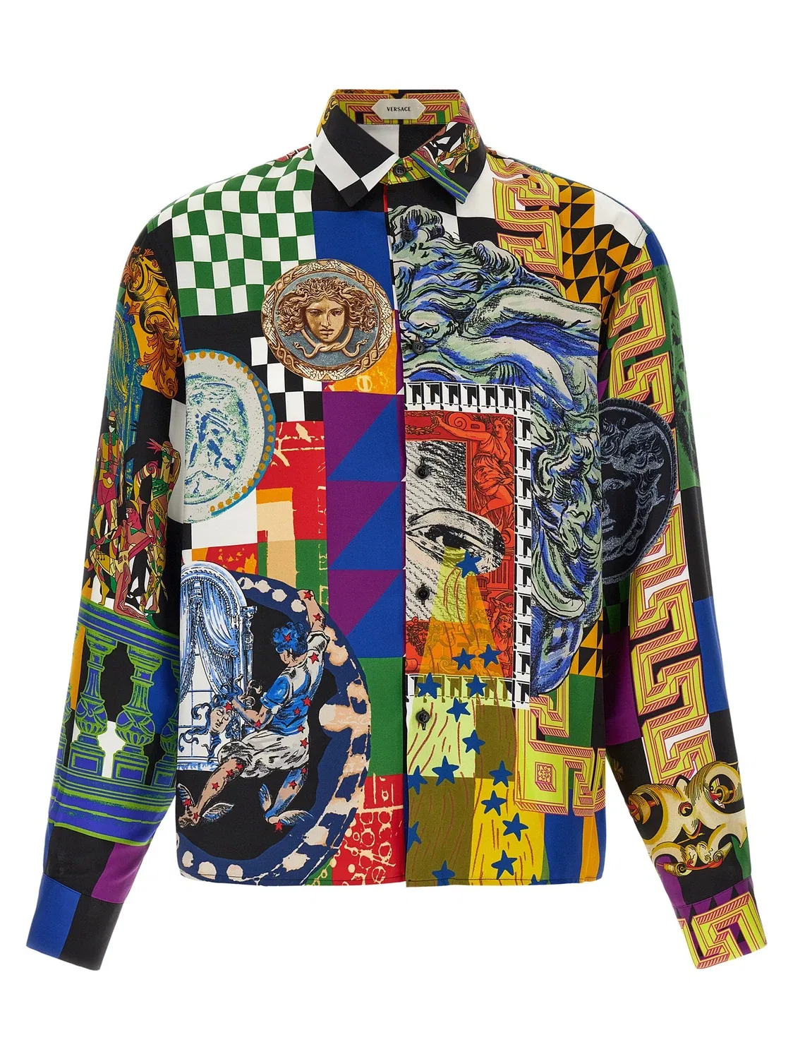 Рубашка Medusa Collage VERSACE, мультиколор