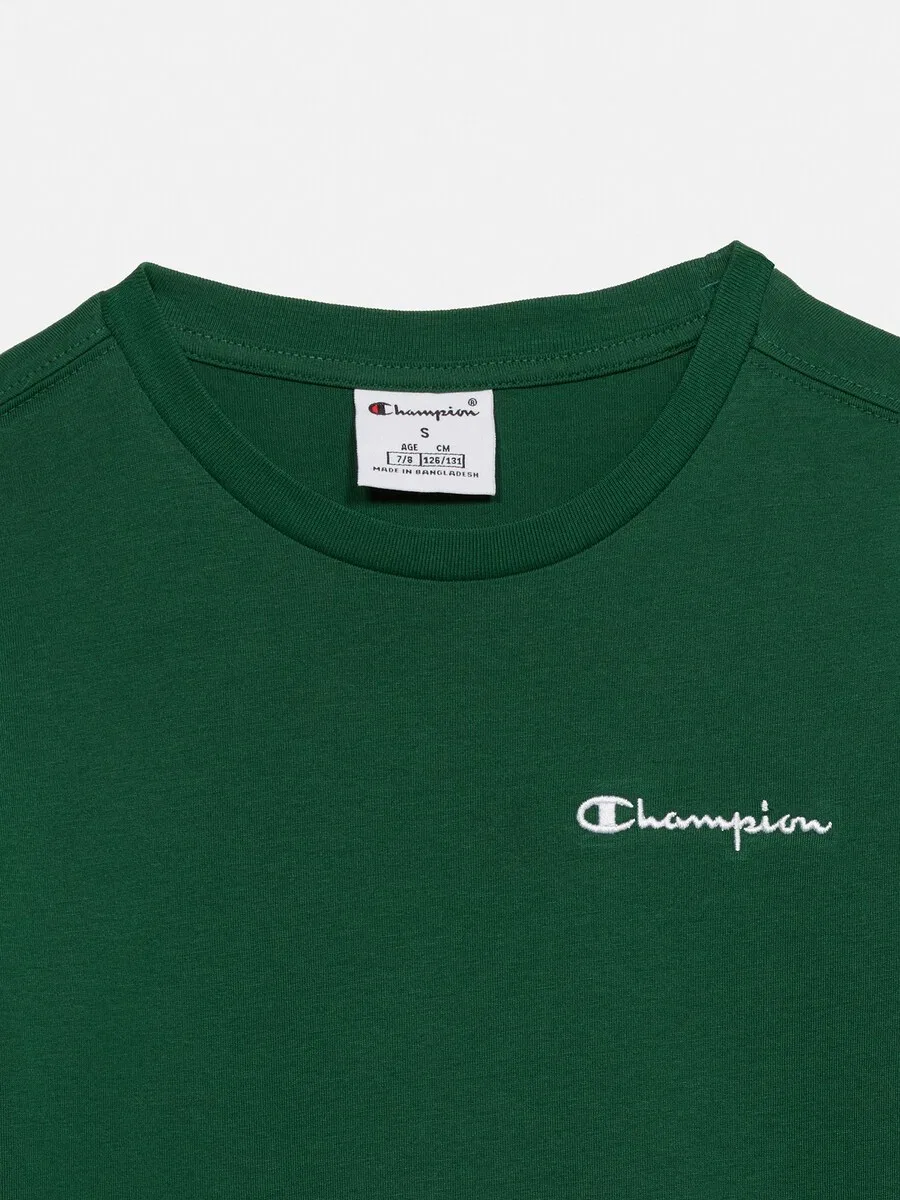 Футболка зеленого цвета Champion — фото 3