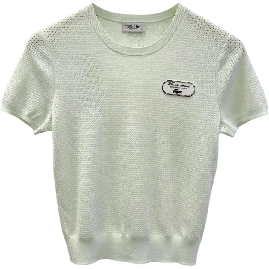Футболка Lacoste Light Green с круглым вырезом