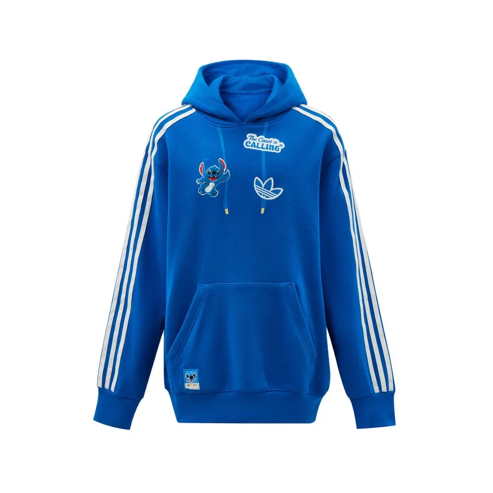 Детский свитшот с капюшоном, синий, Adidas Originals, Blue