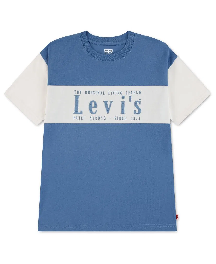 Футболка с цветовым блоком и коротким рукавом Levi's, Moonlight Blue