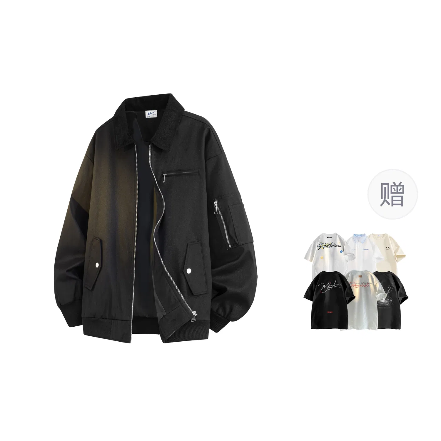 Детская куртка с принтом Warrior Huichao Riding The Wind Collection, WARRIOR, Black