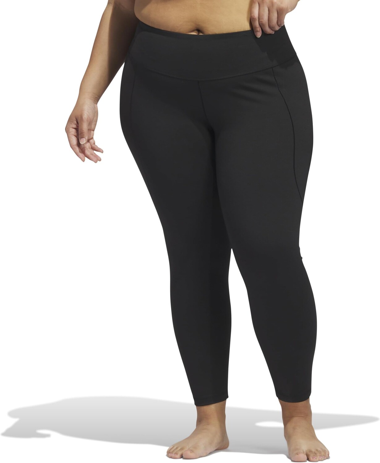 

Брюки Plus Size Studio 7/8 Tights adidas, черный