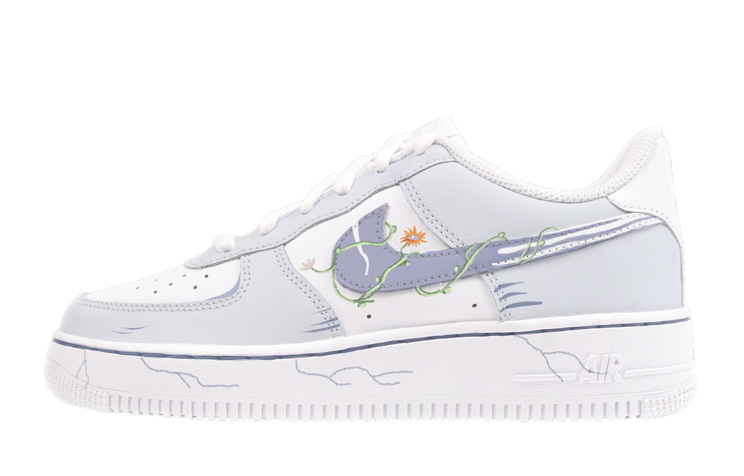 

Кроссовки для скейтбординга Air Force 1 женские, низкие, синий Nike