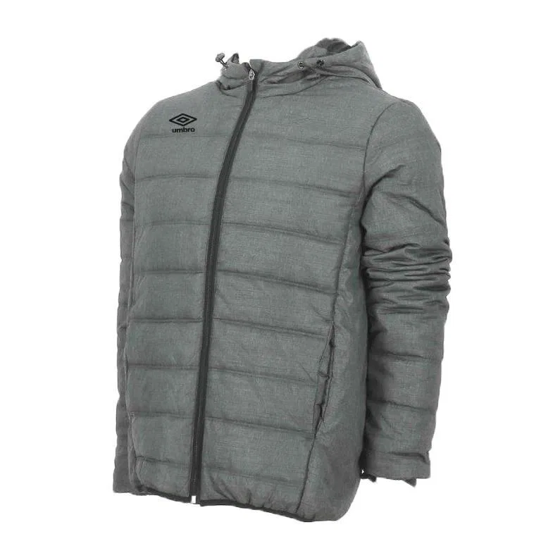 Детская куртка-пуховик с капюшоном Umbro, Цвет Grau Dunkelgrun