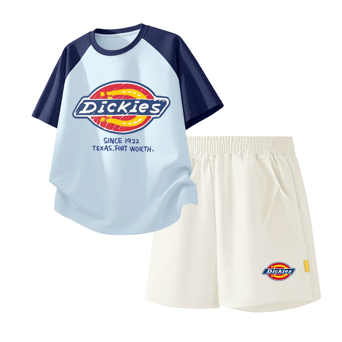 Детский спортивный комплект с принтом Dickies, S Wax Label Purple White+S Label K_Bottom Right Mist White — фото 3