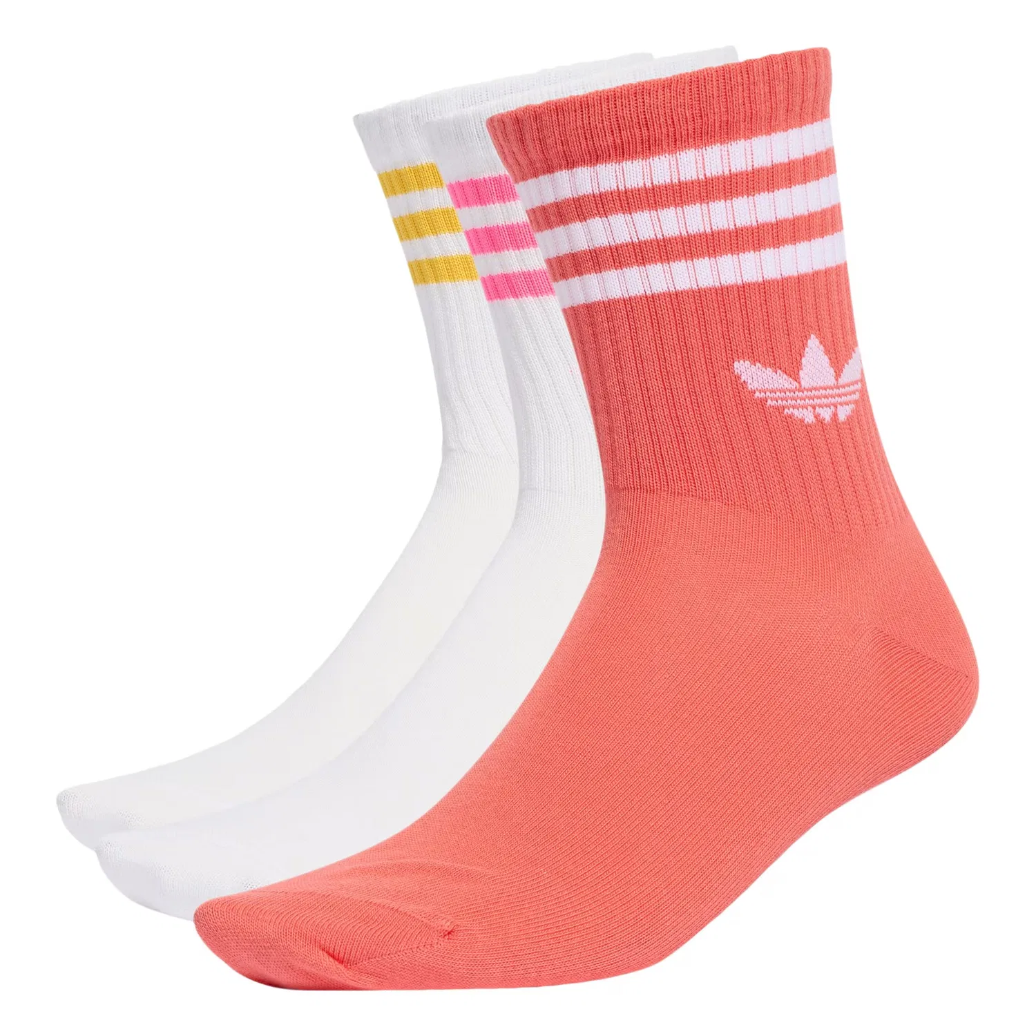 Носки Adidas Originals малинового и белого цвета