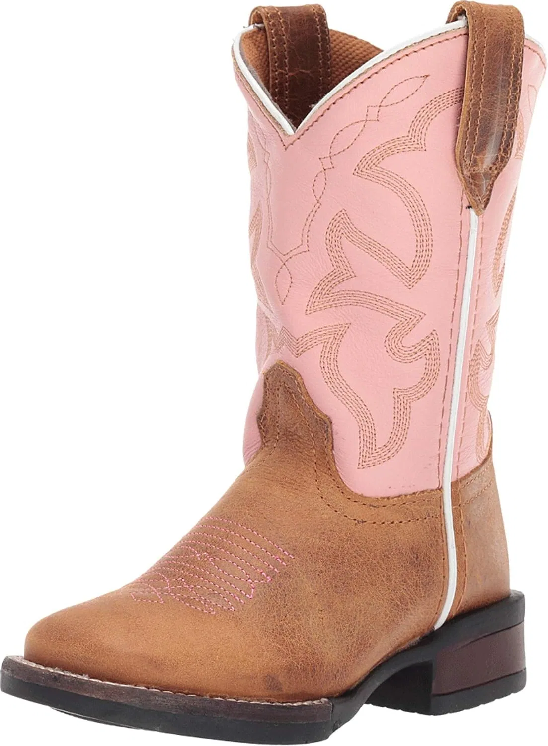 Детские ботинки для девочек Monterey Tin Haul, Tan Burnished Vamp/Light Pink Shaft