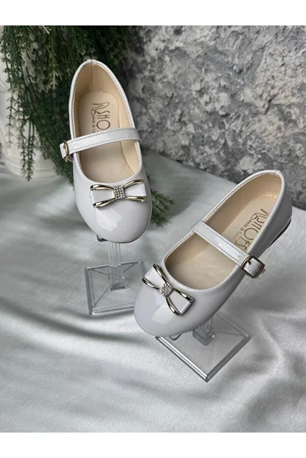 Детские балетки для девочек с принтом Daily comfortable ballerina for babies and young children Shoes, White