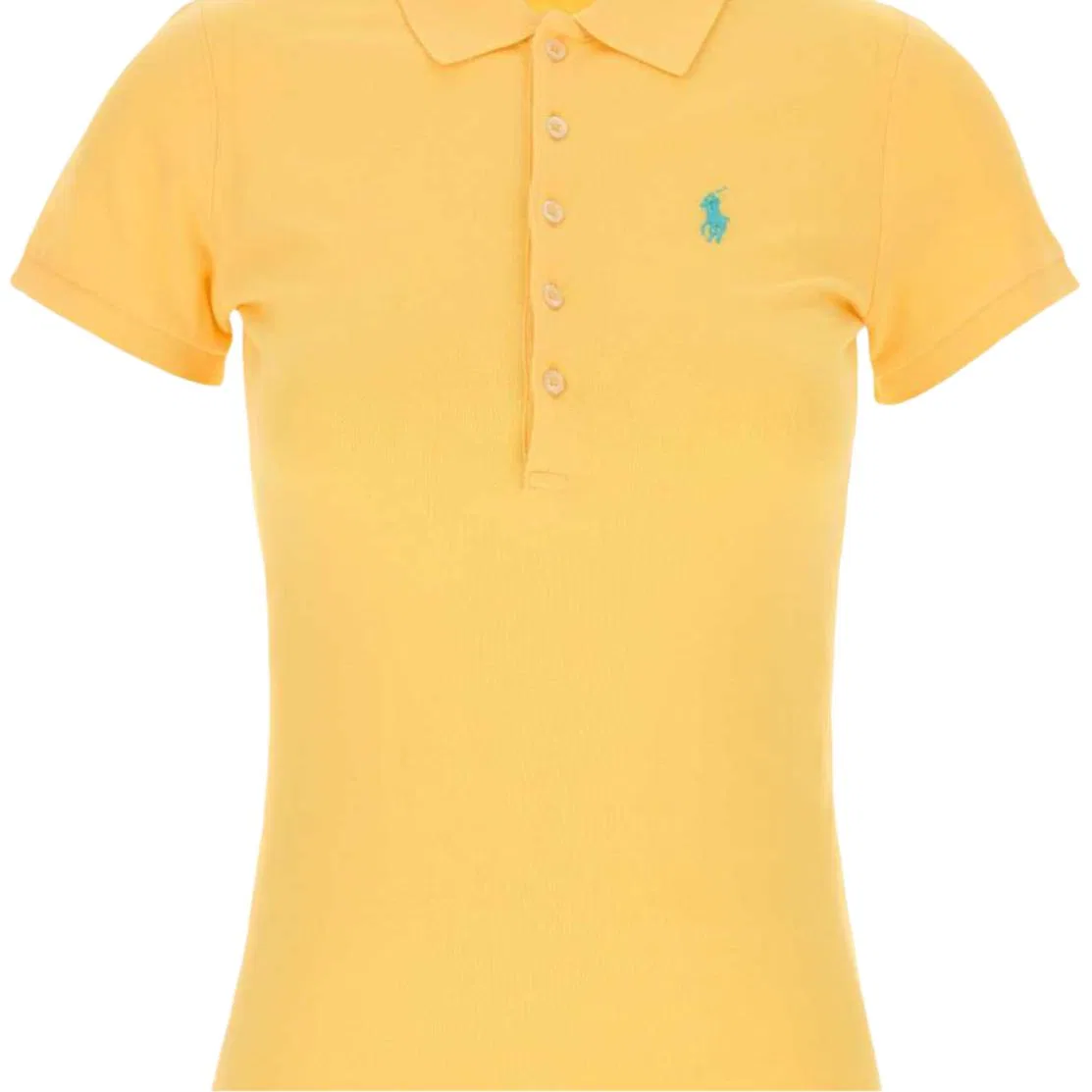 Женское поло с коротким рукавом Polo Ralph Lauren, Yellow — фото 4