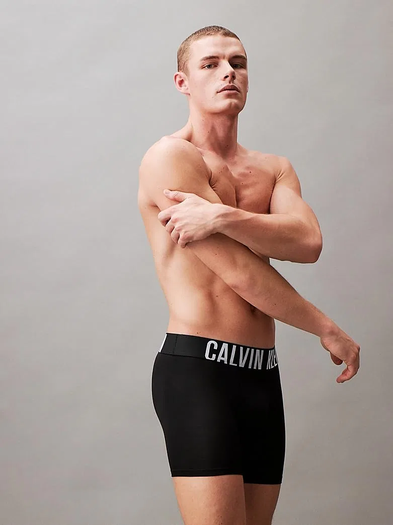 Мужские боксеры с принтом Calvin Klein, Black (Black, Black) — фото 3