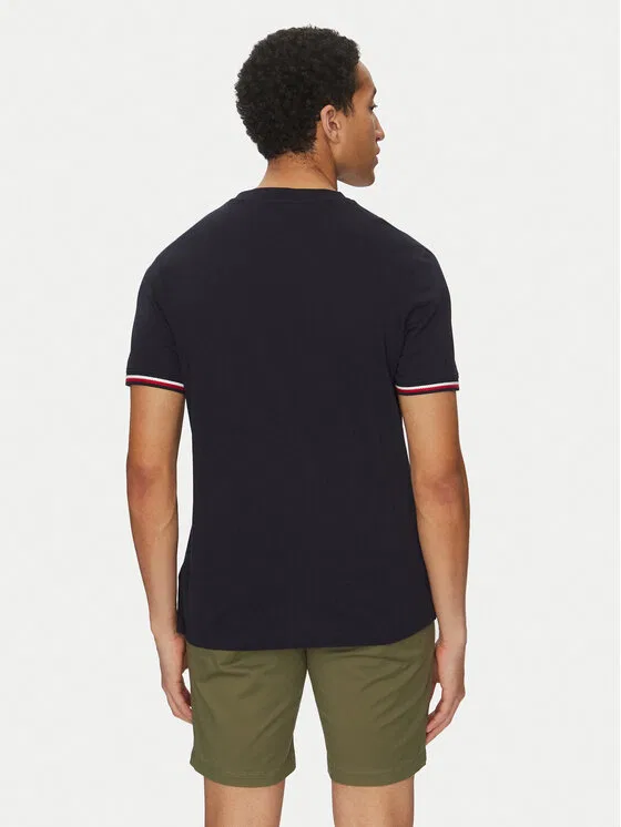Футболка regular fit Global Stripe Tommy Hilfiger, темно-синий — фото 3