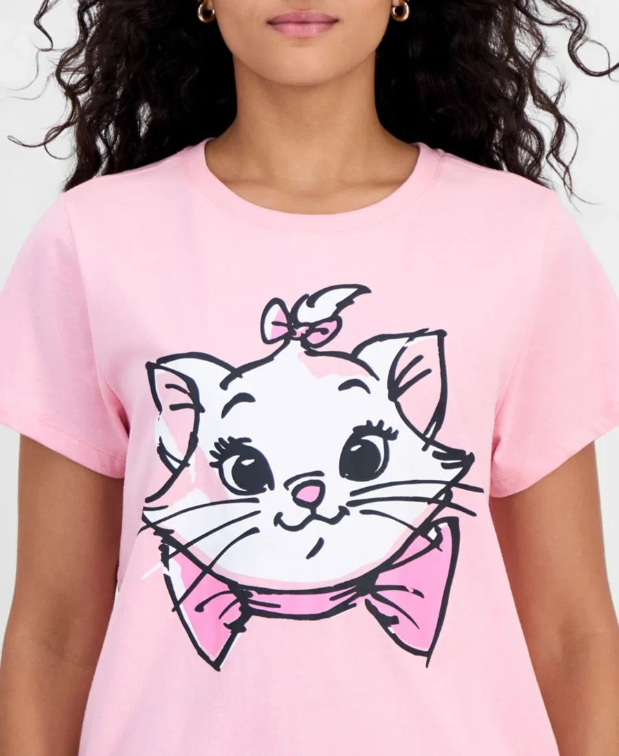 Футболка с принтом Marie Aristocats Disney, Lt/Paspink — фото 2