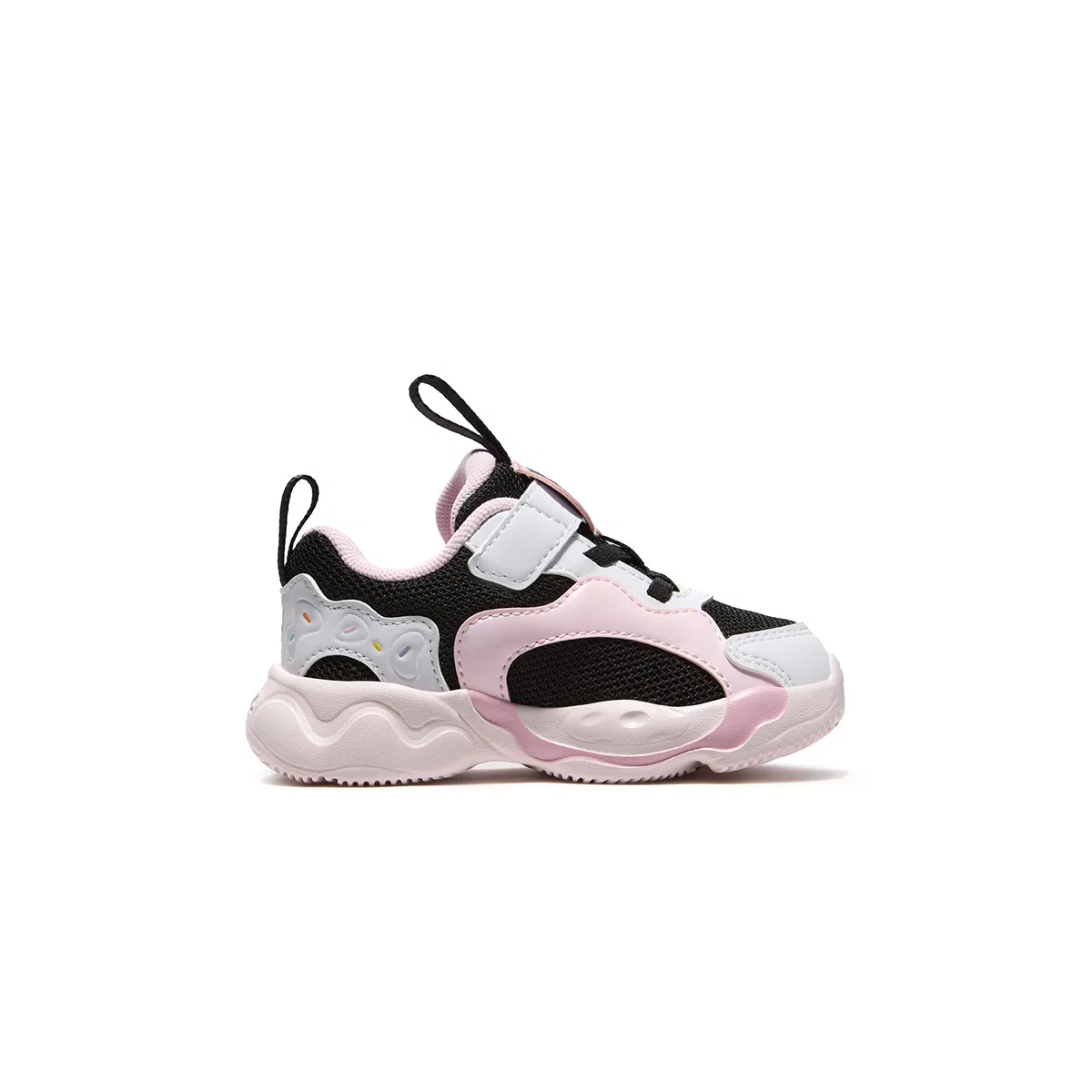 Детские тренировочные кроссовки с синтетической кожей FILA KIDS, Black/FILA White — фото 3
