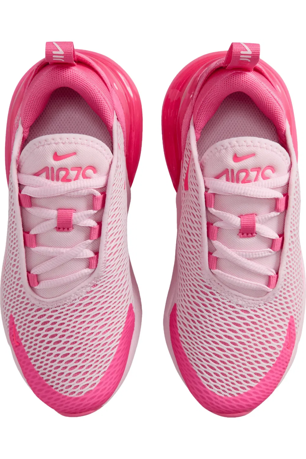 Кроссовки детские с амортизацией Air Max 270 Nike, Pink/Pinksicle/White/Pink — фото 3