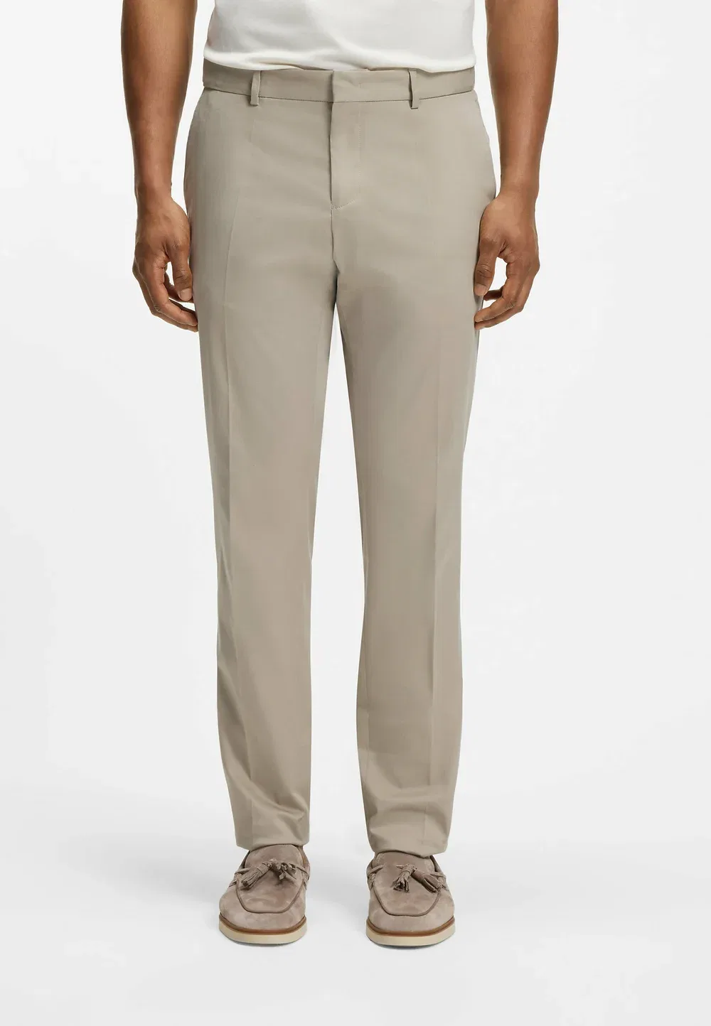 H-Genius-Dtl-Wg-262F - чиносы Boss, Khaki Five — фото 2