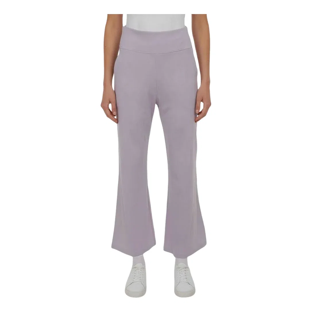 Женские брюки Flared Knit Long Pants Asia Sizing 'Light Taro Purple' adidas, Light Taro Purple