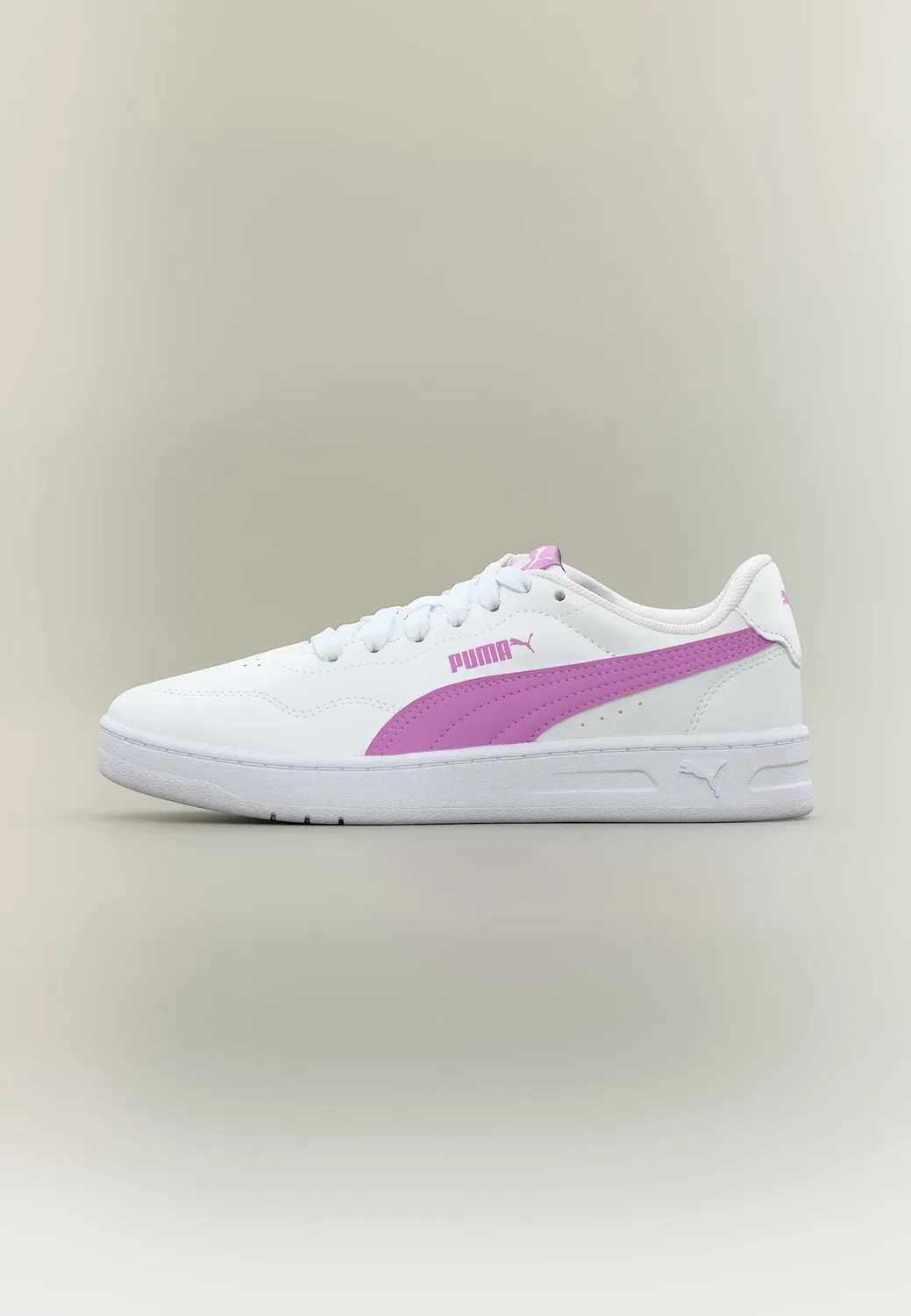 Кроссовки Court Lally Jr унисекс Puma, White/Mauve Pop