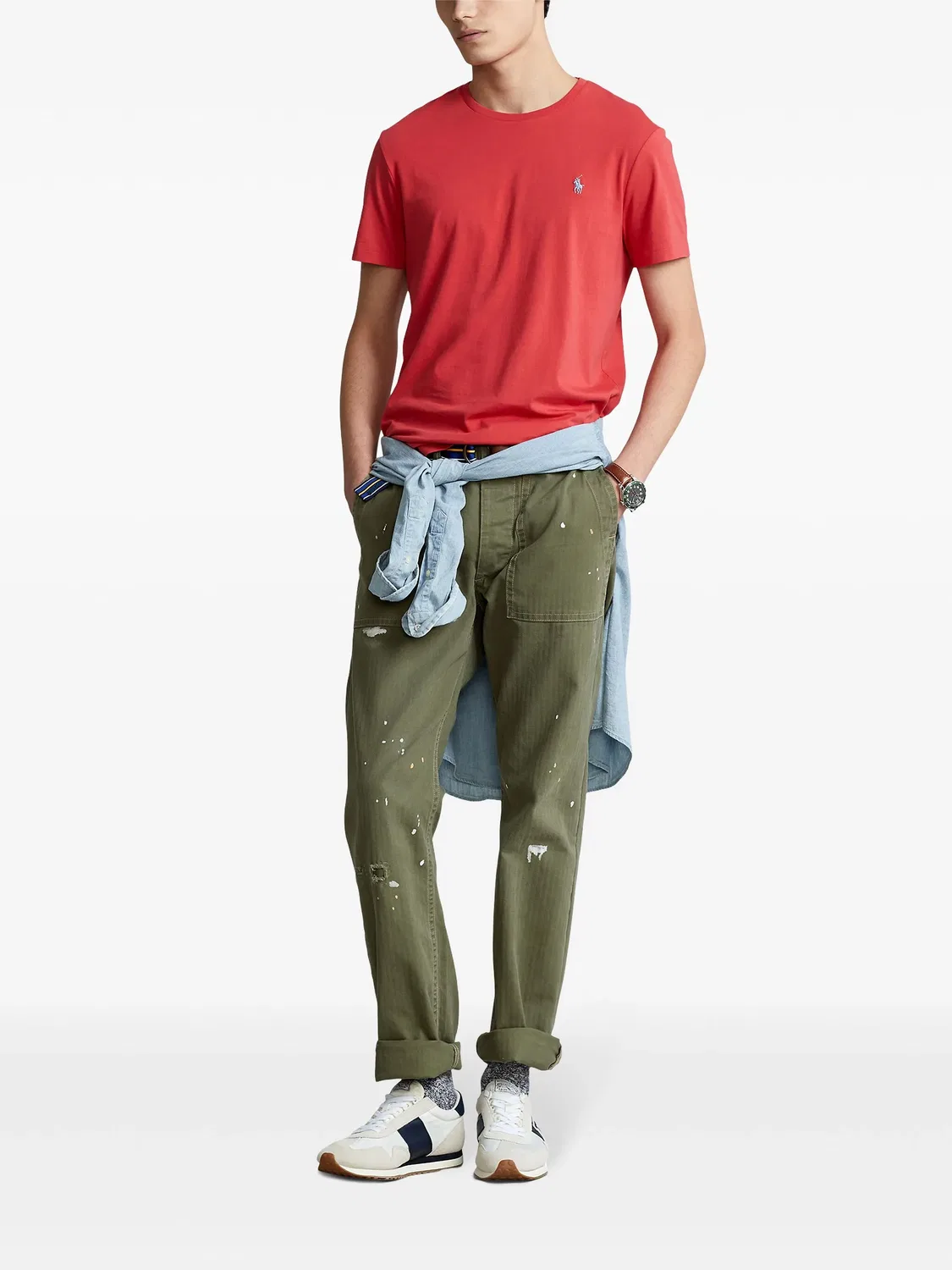 Футболка с вышивкой пони Polo Ralph Lauren, красный — фото 2