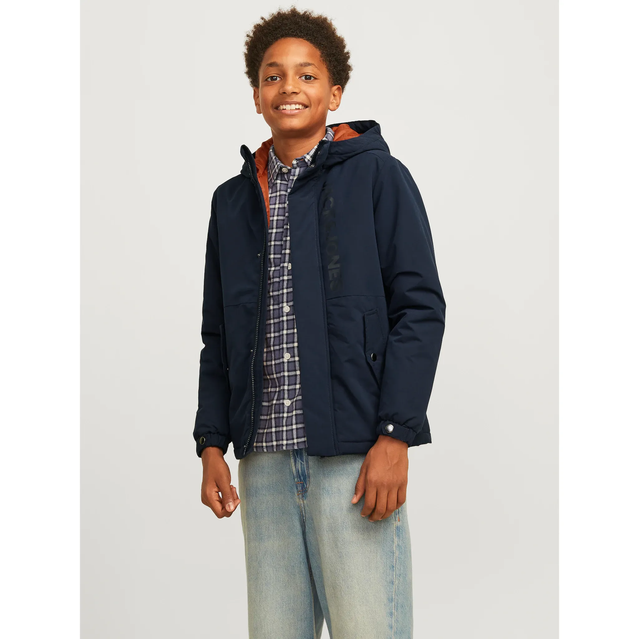 

Куртка Jack & Jones для подростков «JJFUN JACKET JNR», с капюшоном Jack & Jones Junior, цвет navy blazer