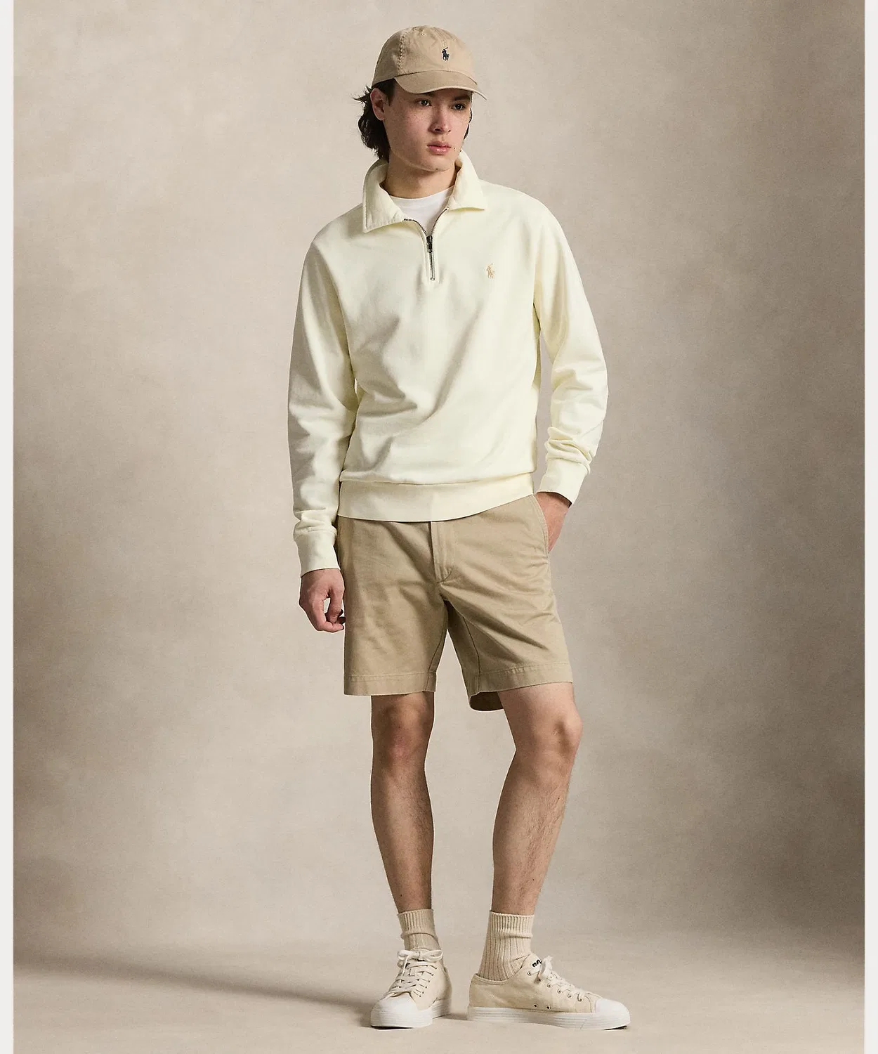 Мужской свитшот с длинным рукавомPOLO RALPH LAUREN, Натуральный — фото 3