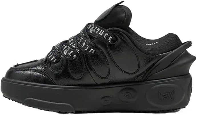 Детские кроссовки для мальчиков на шнуровке La Francé PUMA, Black — фото 4