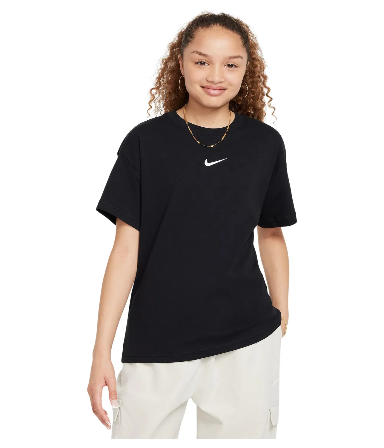 Спортивная базовая футболка (для маленьких и больших детей) Nike Kids, Black