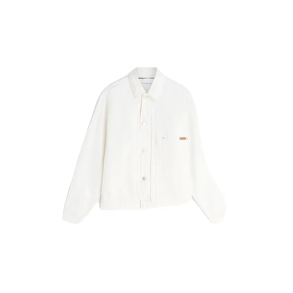 Мужская джинсовая куртка без капюшона Tommy hilfiger, White — фото 3