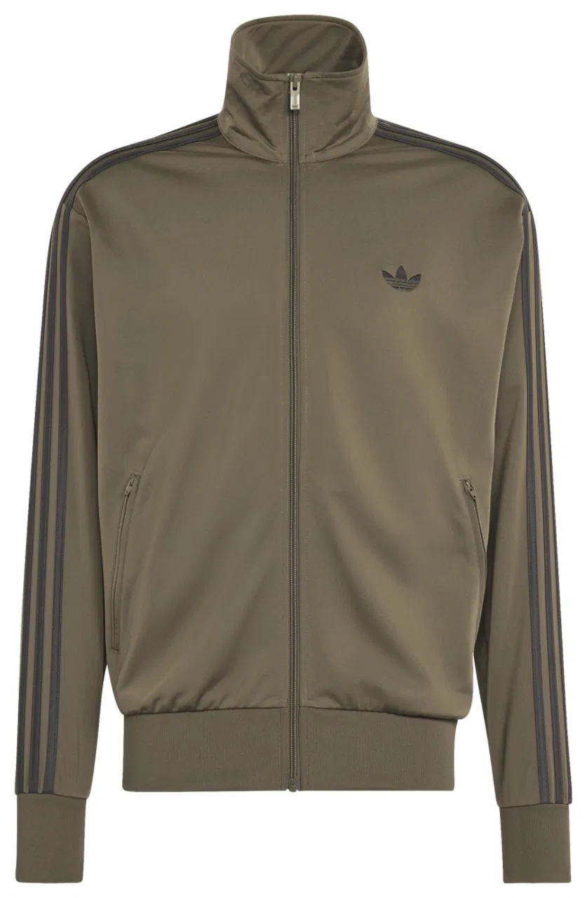 Мужская куртка свободного кроя с молнией Firebird Track adidas, Black Olive Branch