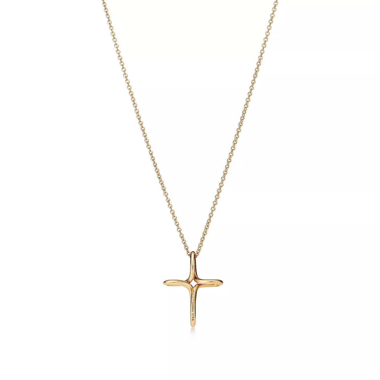 Подвеска Tiffany & Co. x Elsa Peretti Infinity Cross, золото — фото 2