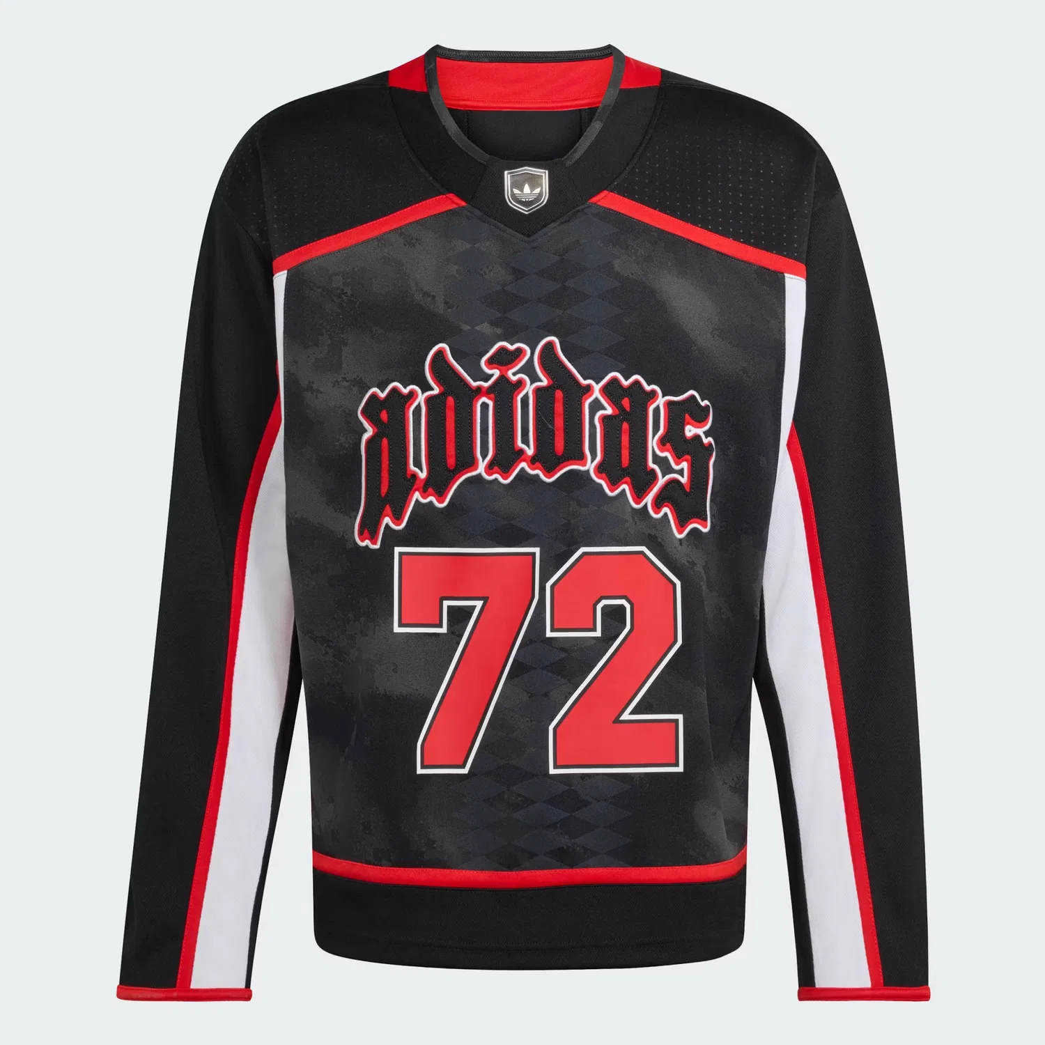 Мужское джерси свободного кроя Hockey Jersey, Adidas Originals, черный — фото 4