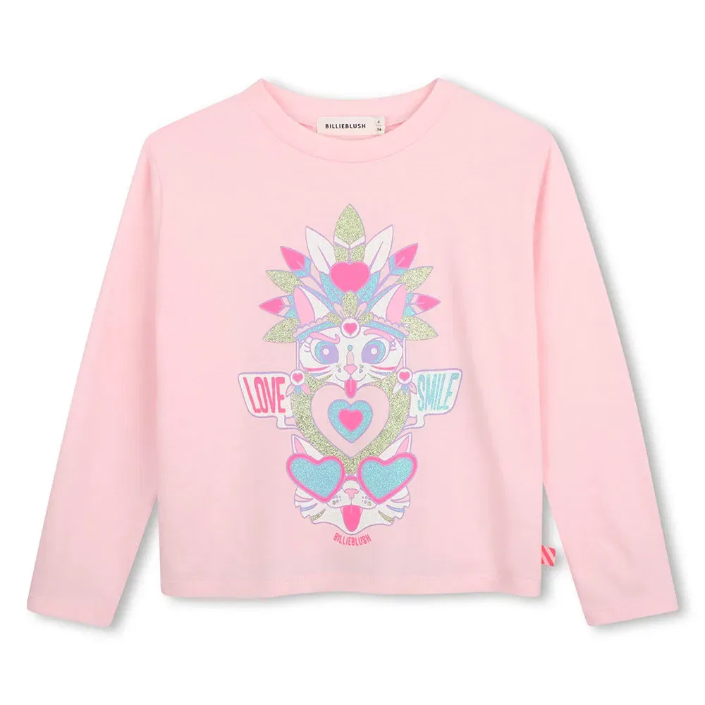 Детская футболка с длинным рукавом Billieblush, Pink