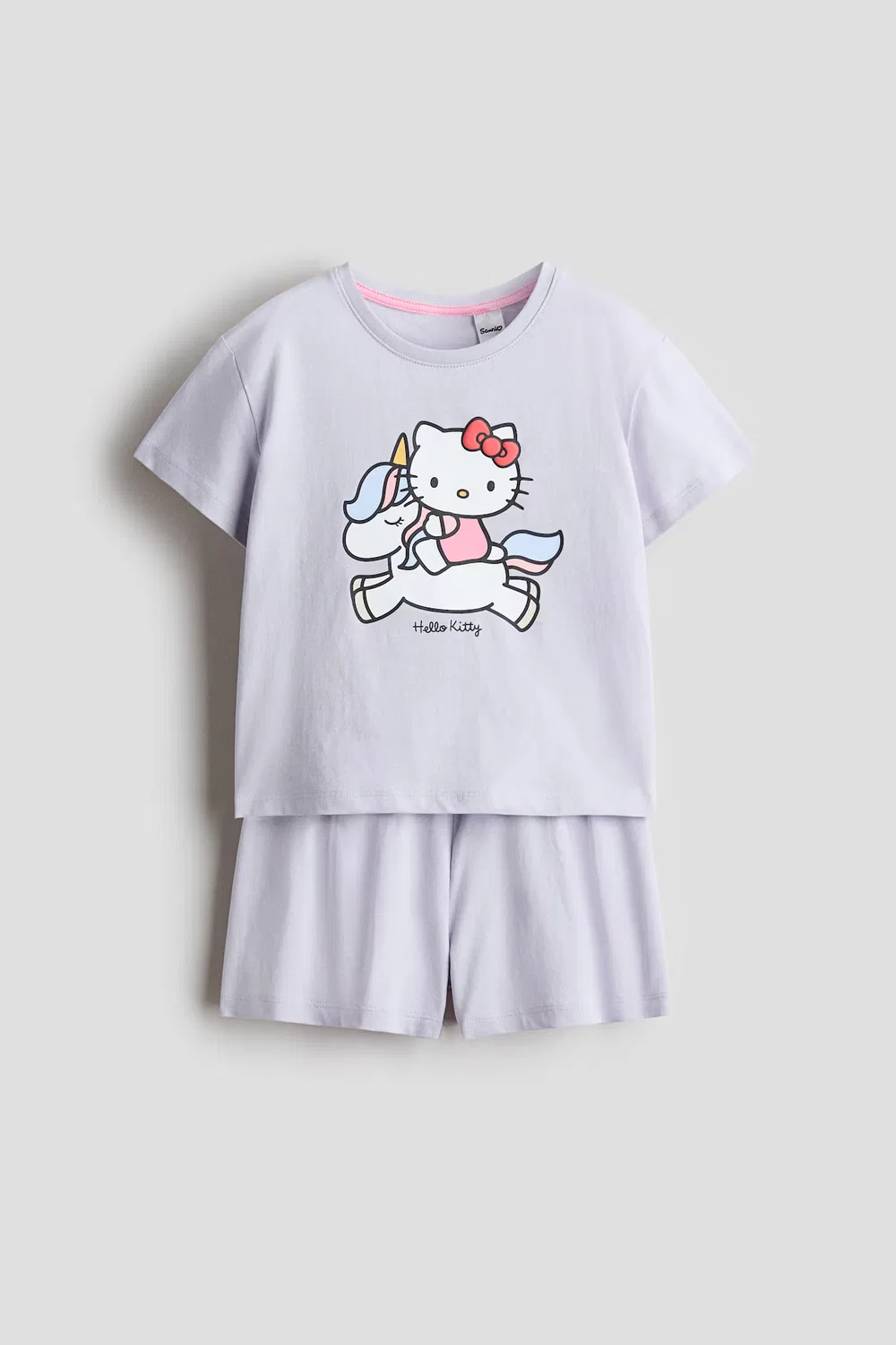 Пижама из набивного хлопка H&M, Helllila/Hello Kitty