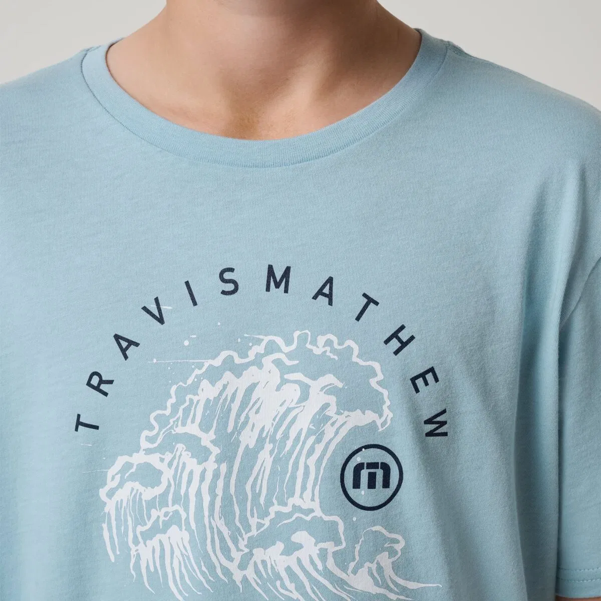 Детская футболка с принтом Surf City Shirt Travismathew, Forget Me Not — фото 2