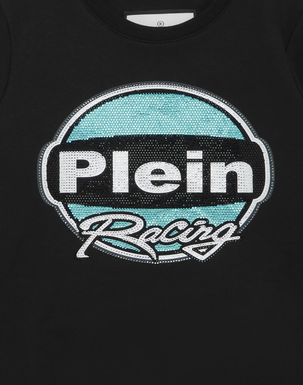Детский свитшот с длинным рукавом с принтом Racing Club PHILIPP PLEIN, черный — фото 3