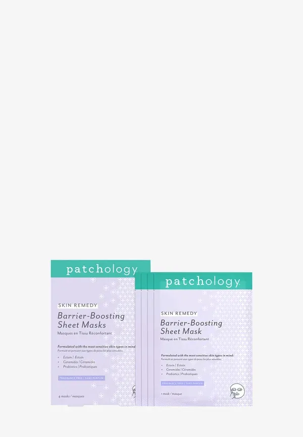 Тканевая маска с керамидами Skin remedy barrier-boosting sheet mask 4 pack Patchology, 88 мл