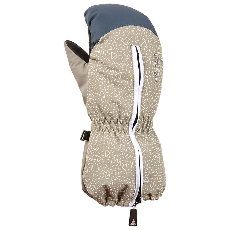 

Варежка-Каракули из чистого детского длинного светло-хаки - 1 Cairn