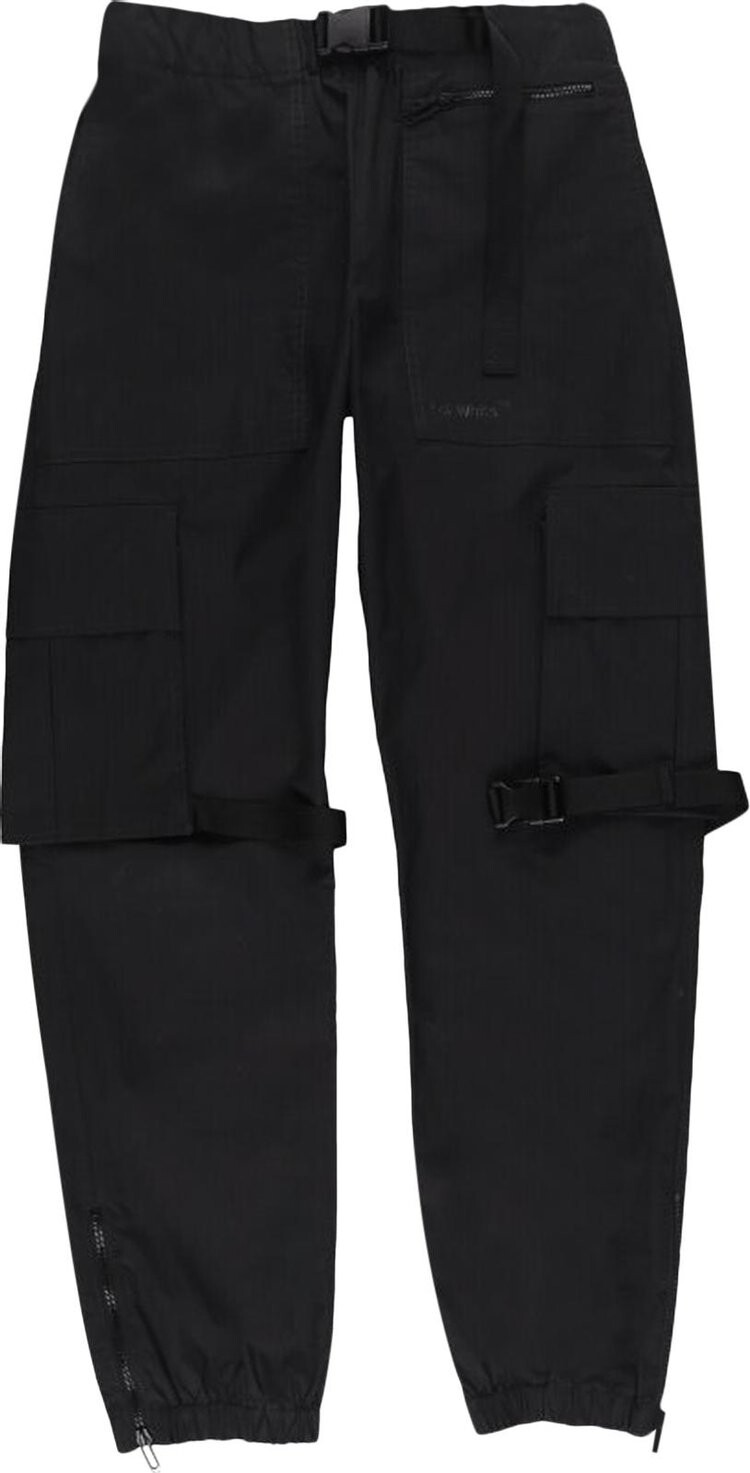 

Брюки Off-White Diag Tab Cotton Cargo Pant 'Black', черный