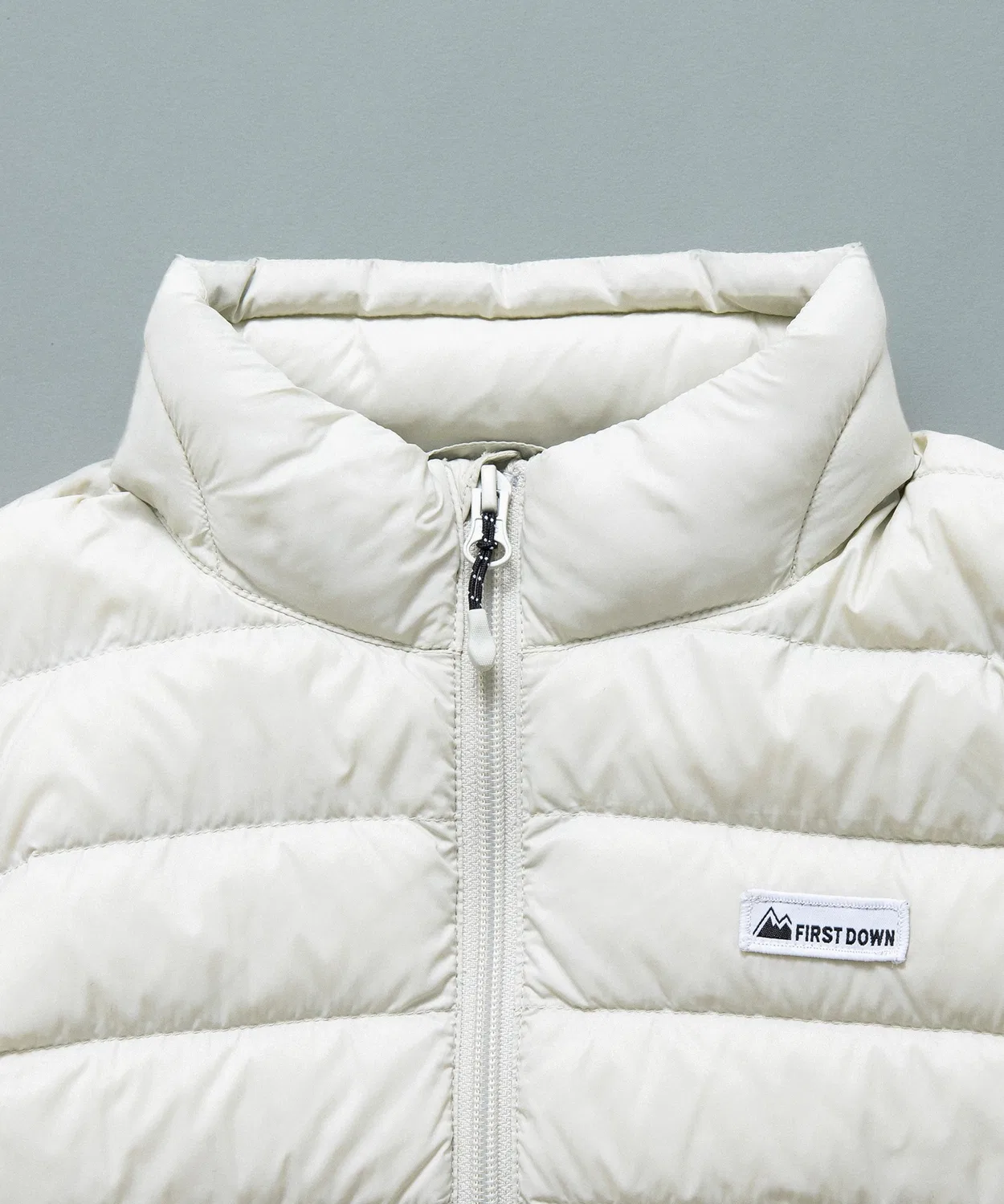 Branshes Детская легкая куртка-пуховик без капюшона FIRST DOWN, Light Grey — фото 4