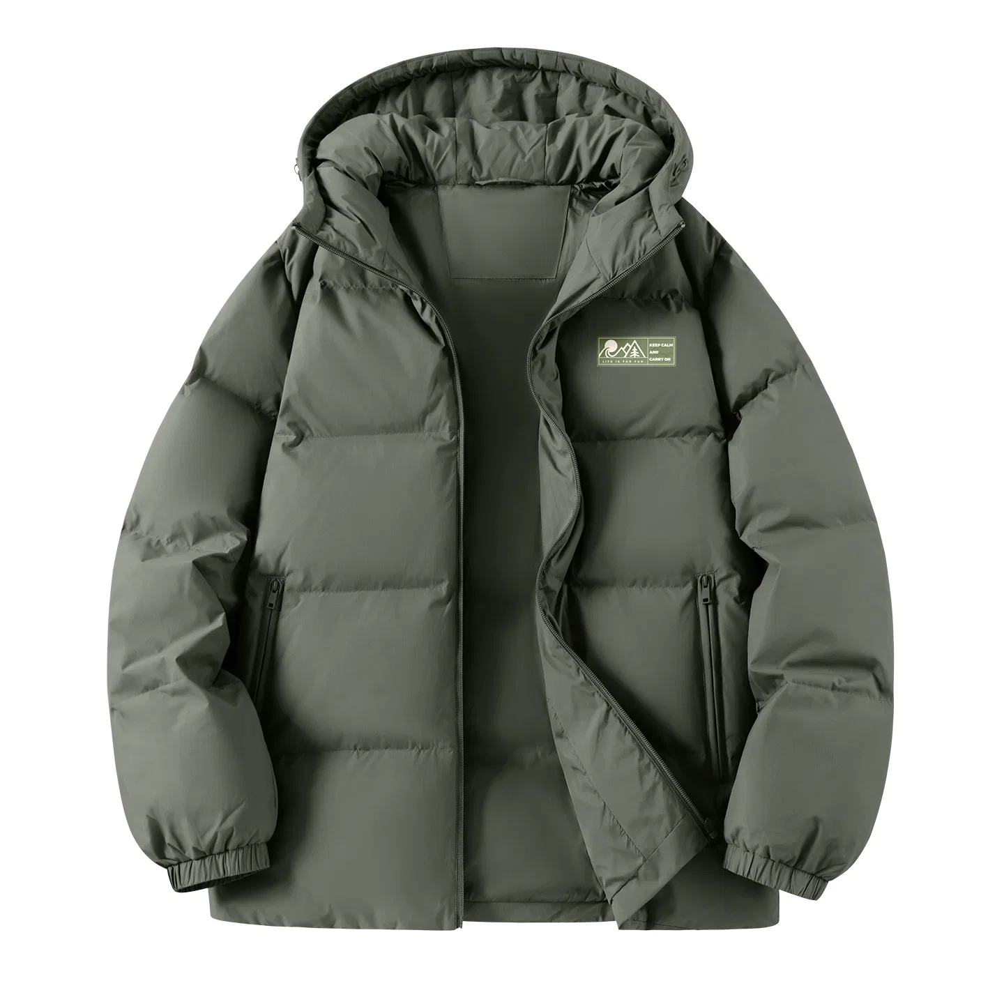 Детская пуховая куртка в стиле милитари MINISO, Army Green