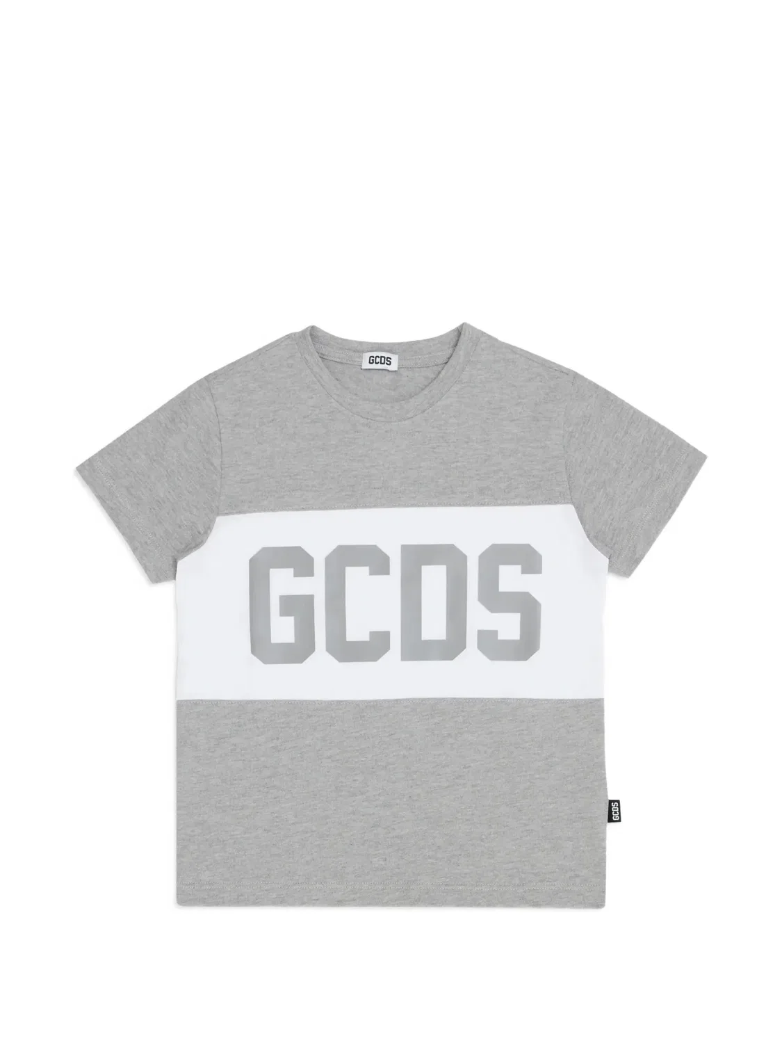 Футболка с логотипом и панелями Gcds Kids, серый