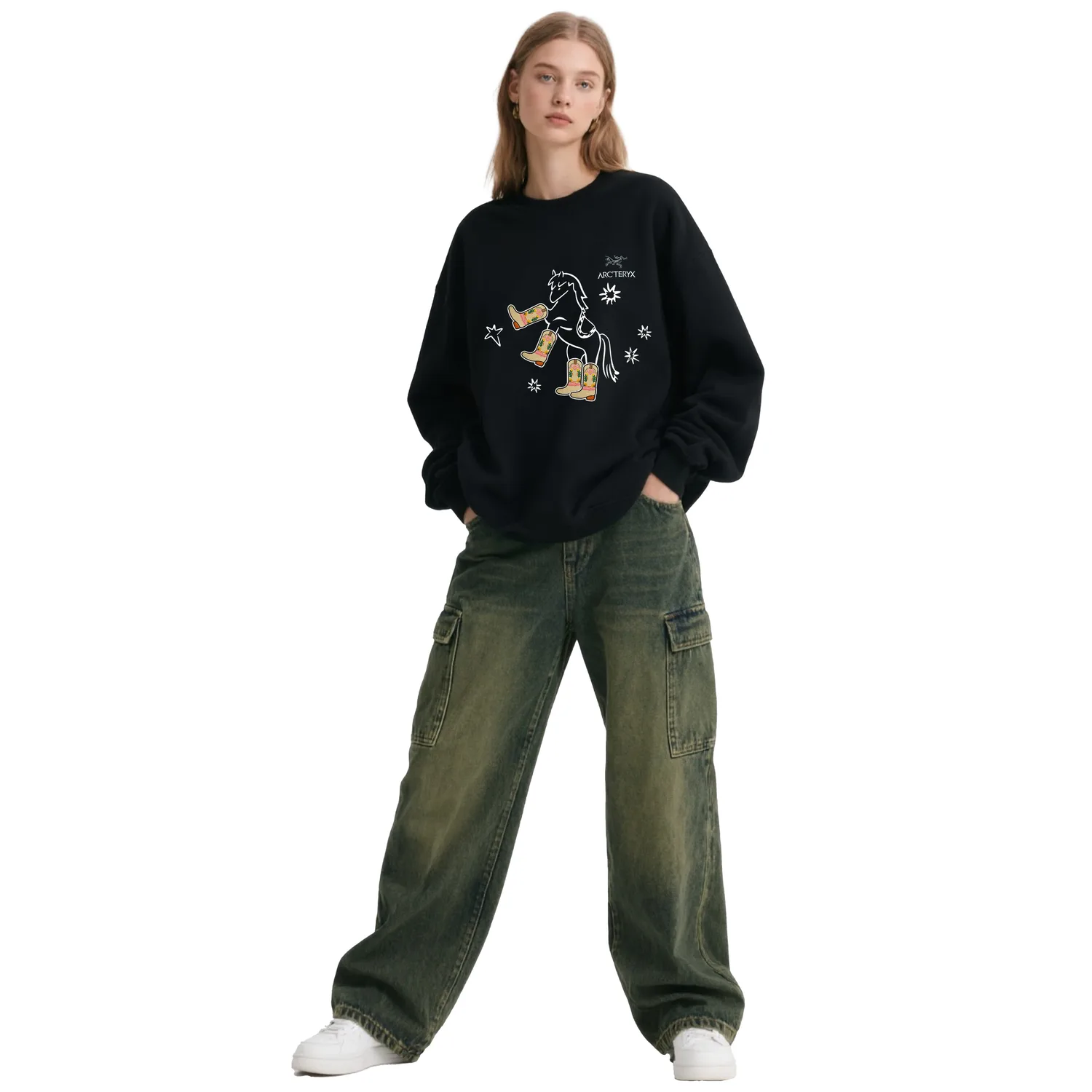 Свитшот Emblem Unisex Arcteryx, черный — фото 4