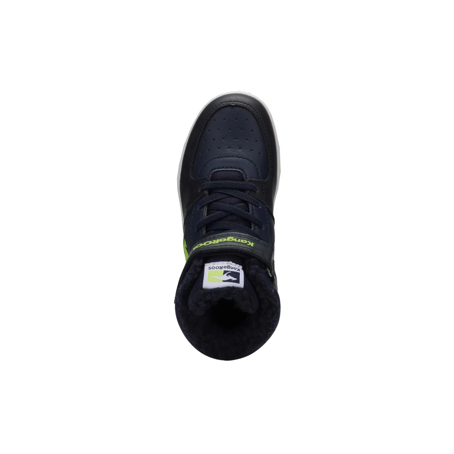 Детские зимние кроссовки водонепроницаемые KangaROOS, Dark Navy/Lime — фото 3