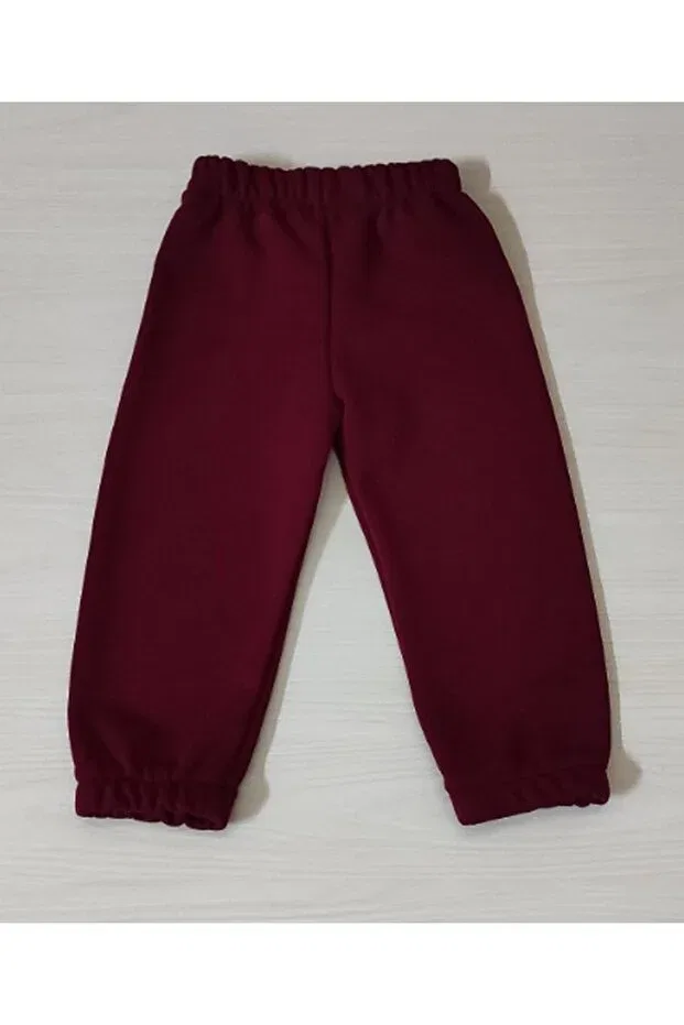 Детские спортивные штаны для девочек из футера Bomenti Life, Burgundy