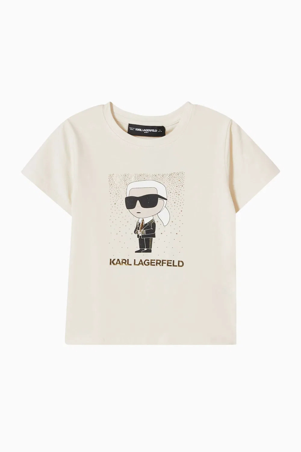 Футболка с принтом Iconic Karl Karl Lagerfeld Kids, нейтральный